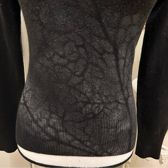Goth silver tree coral black dye sweater H&M - Picture 5 of 8